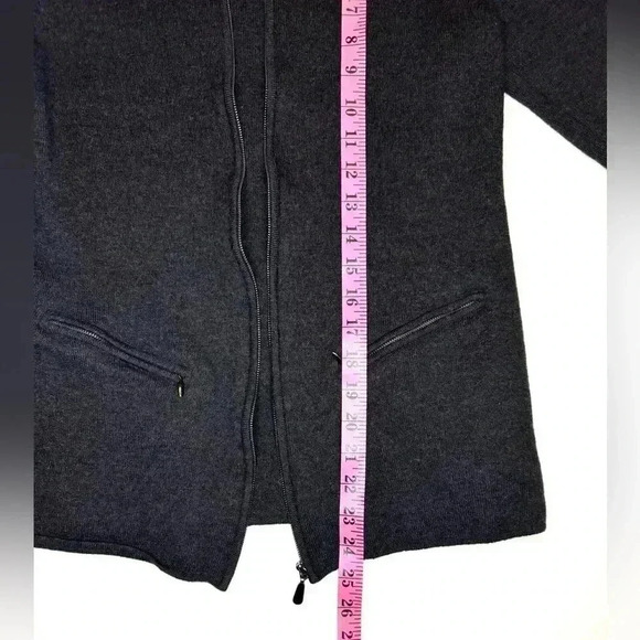 Dana Buchman Women’s 100 % Pure New Merino Wool Zip Up Sweater Size- Small - Picture 5 of 8